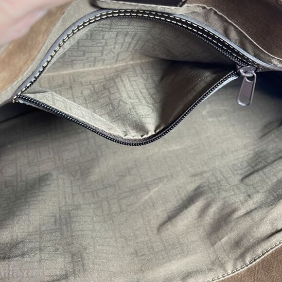 Diane Von Furstenberg Brown Suede Shopper Tote Bag - Picture 7 of 11